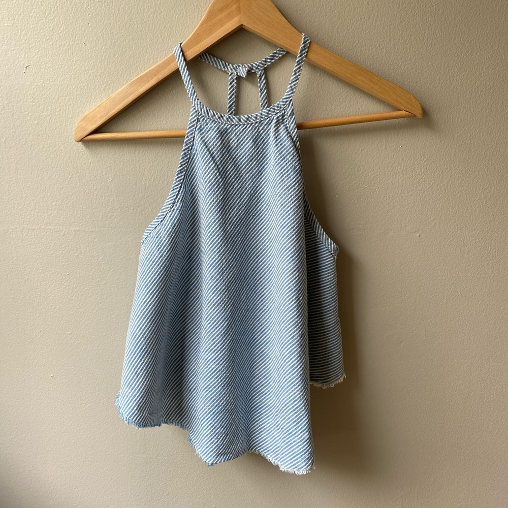 Urban Outfitters denim stripped top